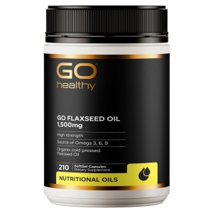 Go healthy 高之源 天然有机亚麻籽油胶囊1500mg  210粒